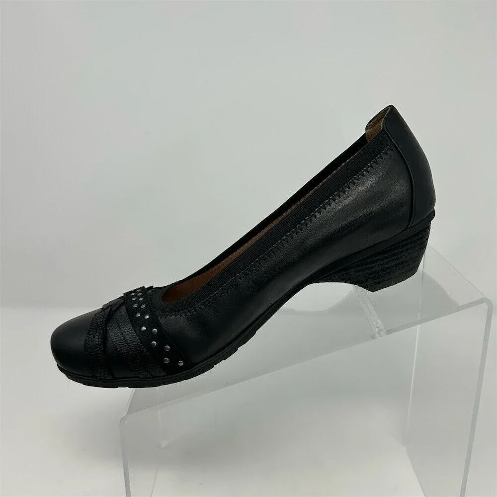 ABEO Nellie B.I.O. System Nellie Women's Wedge Pumps Black Studded Size 8M